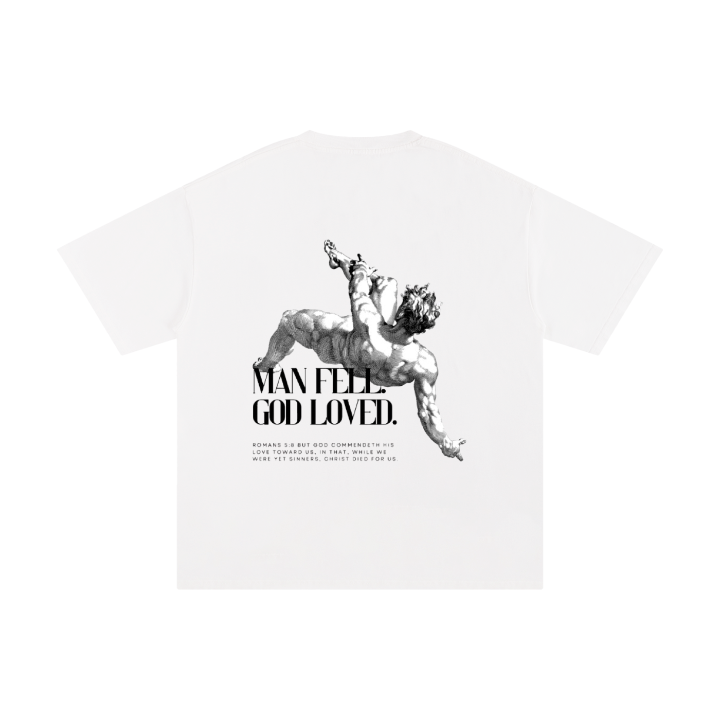 Man Fell God Loved Tee